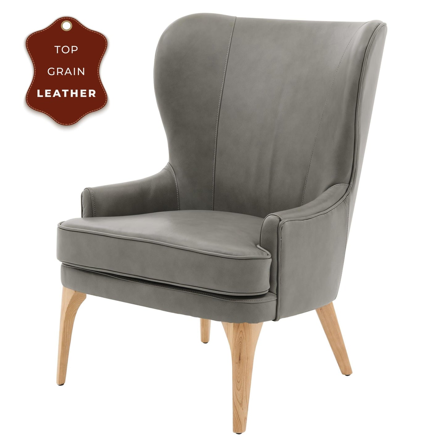 New Pacific Direct Bjorn Top Grain Leather Accent Chair -  1900155-428