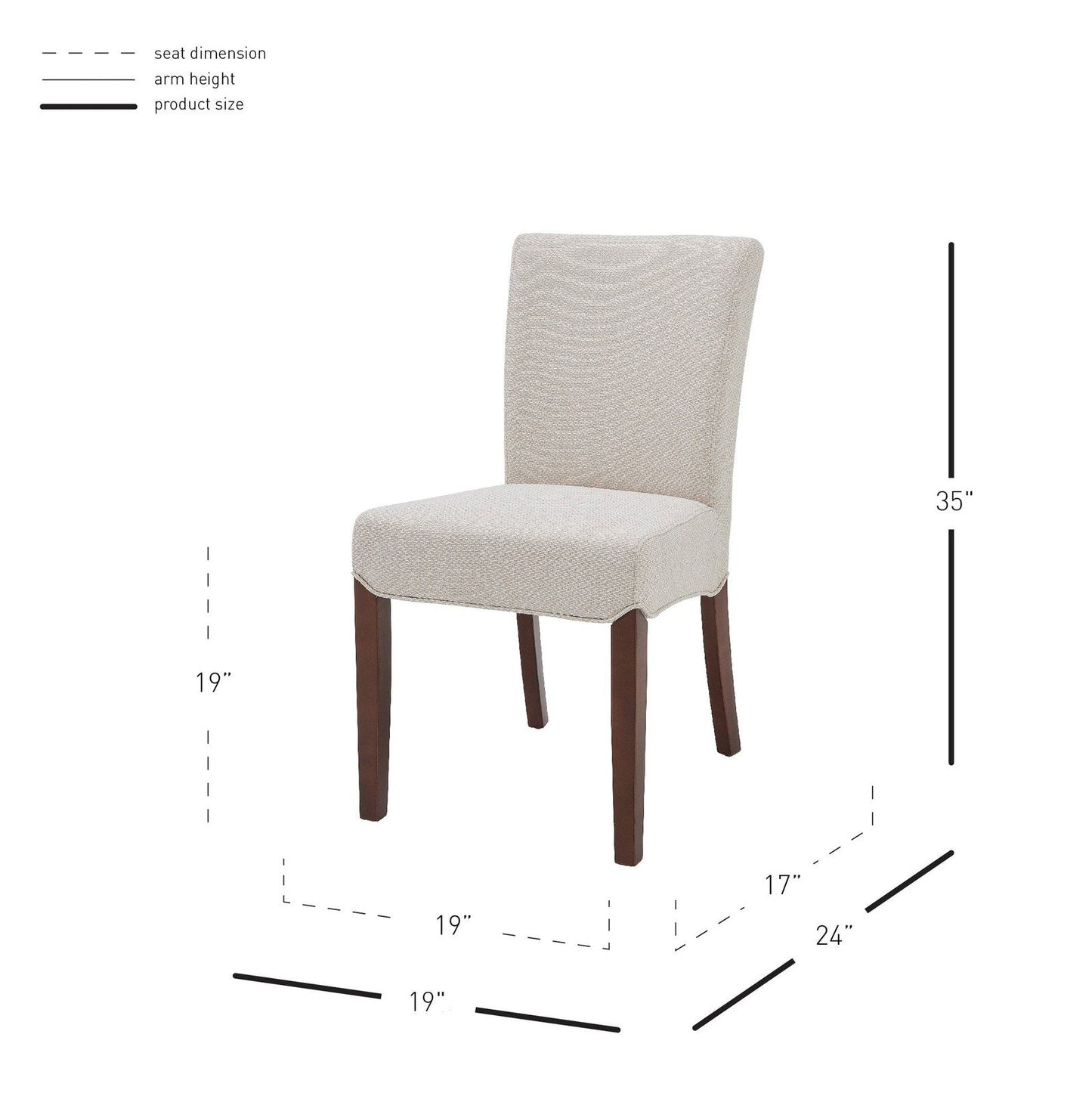 New Pacific Direct Beverly Hills Fabric Chair, (Set of 2) -  1900167-276