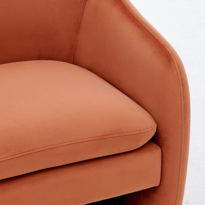 New Pacific Direct Zella Velvet Fabric Accent Arm Chair  - 1900175-565