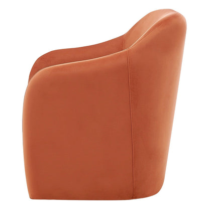 New Pacific Direct Zella Velvet Fabric Accent Arm Chair  - 1900175-565