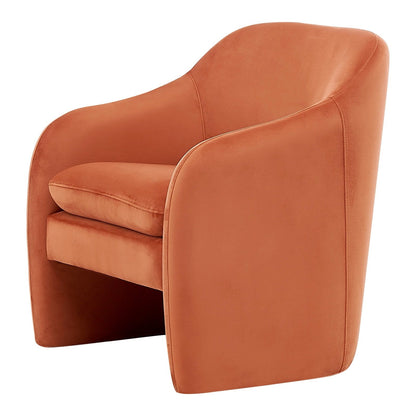 New Pacific Direct Zella Velvet Fabric Accent Arm Chair  - 1900175-565