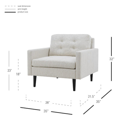 New Pacific Direct Ritchie KD Fabric Accent Arm Chair - 1900178-276