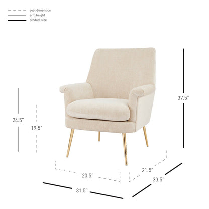 New Pacific Direct Kaylee Fabric Accent Arm Chair  - 1900184-567