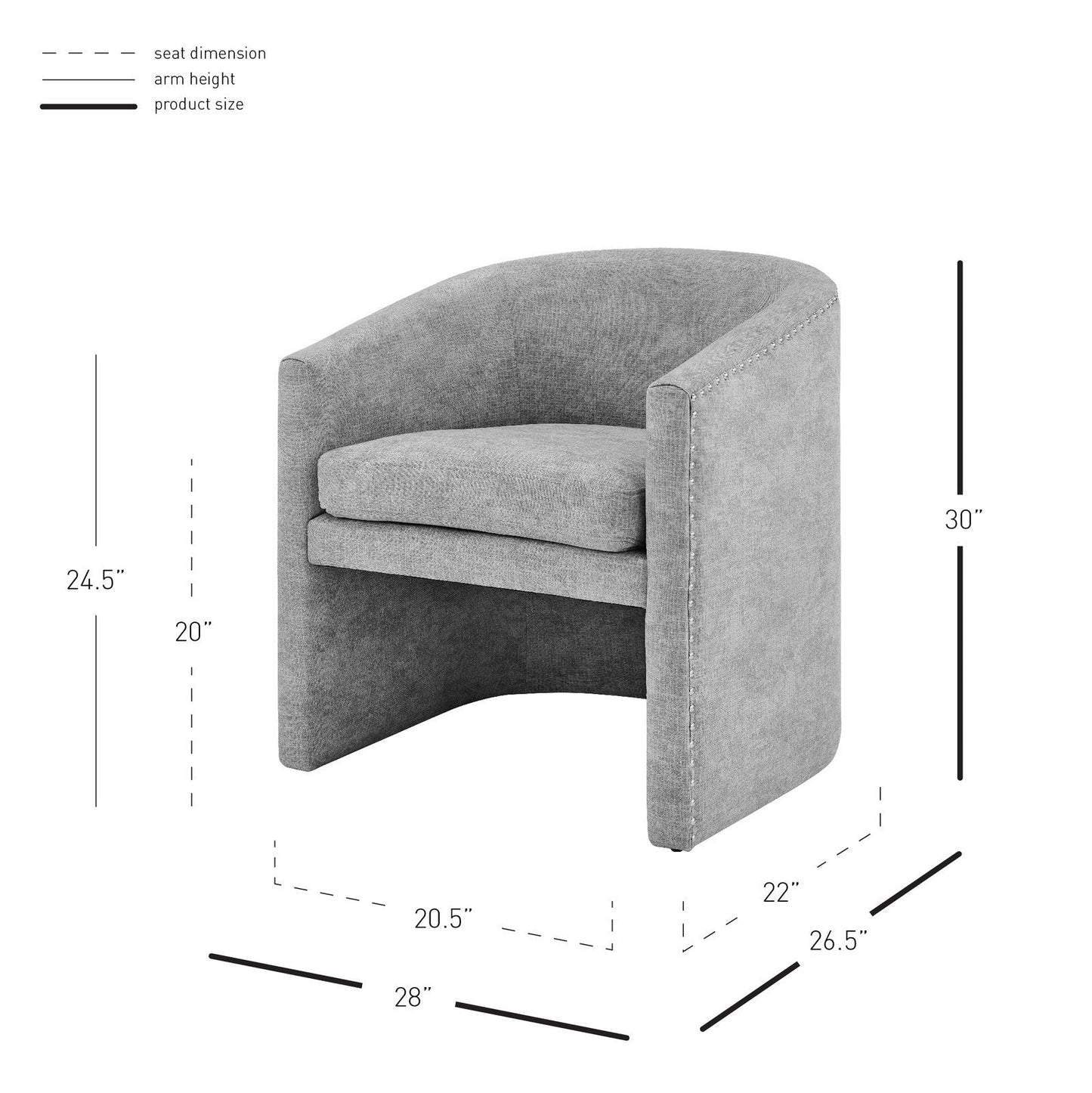 New Pacific Direct Freya Fabric Accent/ Dining Side Chair  - 1900185-561
