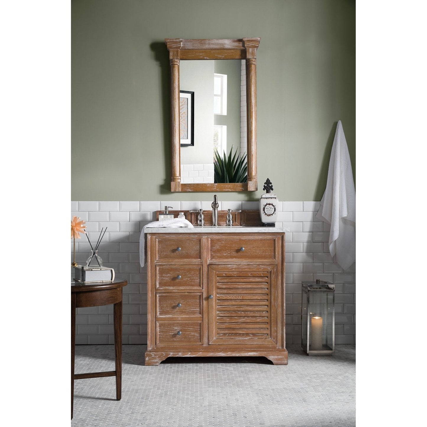 James Martin Vanities Savannah 36" Driftwood Single Vanity - 238-104-5511-3AF