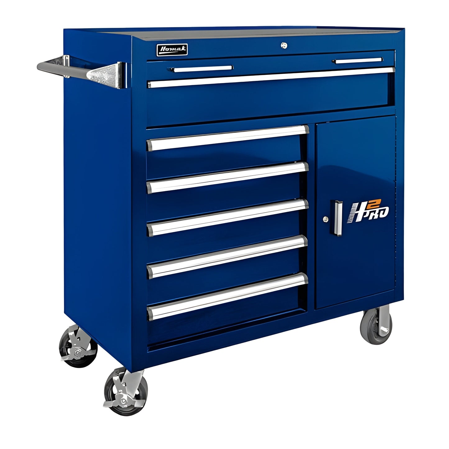 Homak  41" H2Pro 6 Drawer with 2 Drawer Comp Roller Cabinet - BK04041062