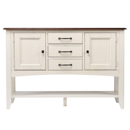 Sunset Trading Andrews Sideboard with Large Display Shelf - DLU-ADW1122-SB-AW