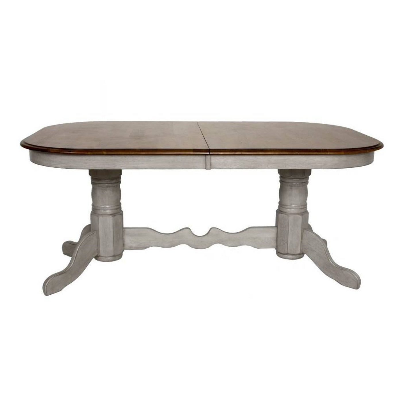 Sunset Trading Country Grove 8 Piece 96" Oval Double Pedestal Extendable Dining Table Set - DLU-CG4296-30AGOBH8