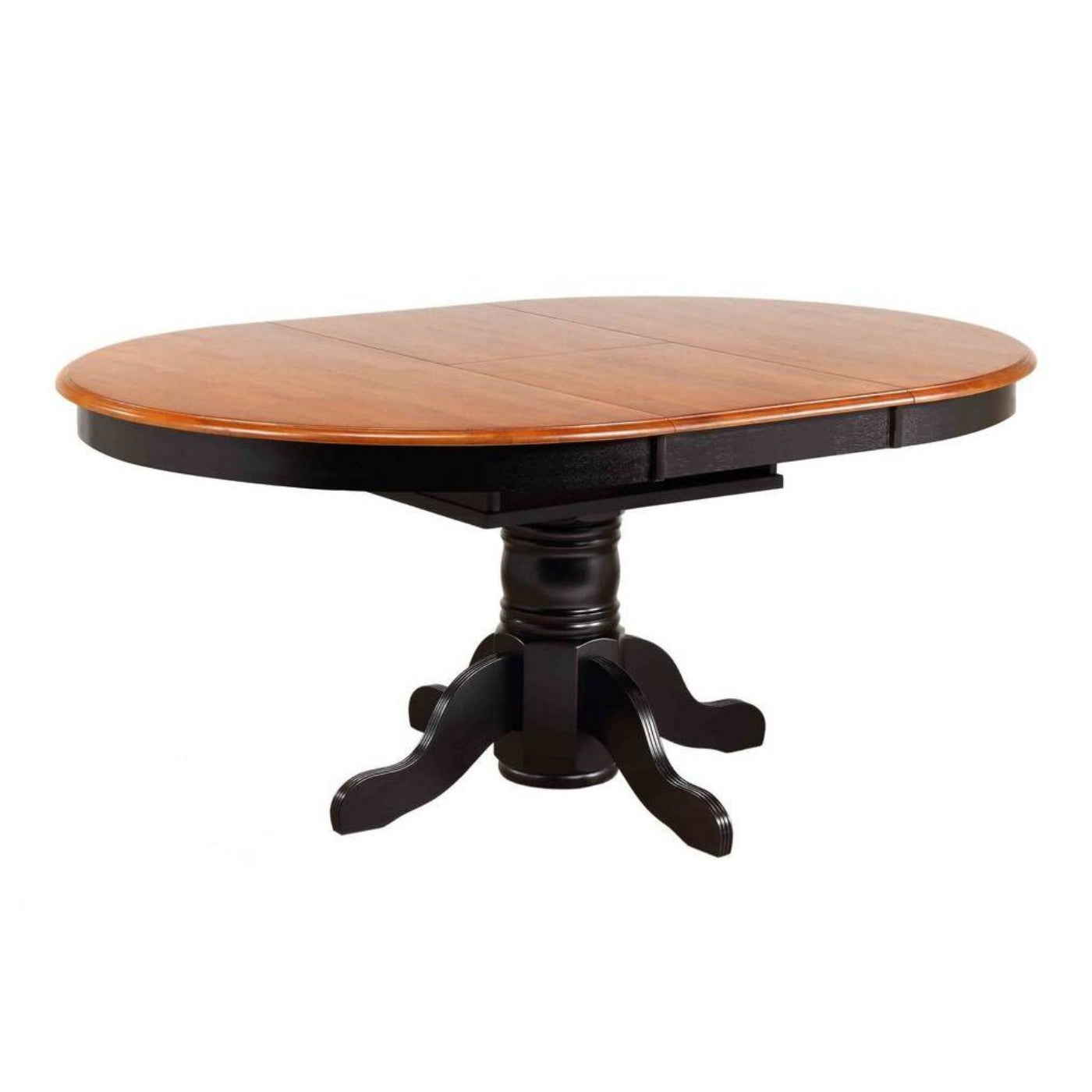 Sunset Trading Black Cherry Selections 5 Piece 66" Oval Extendable Pedestal Dining Set -