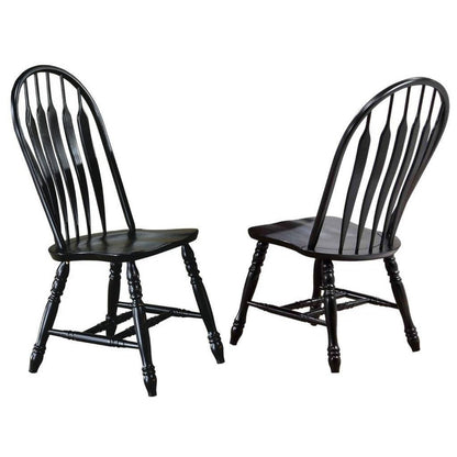Sunset Trading Black Cherry Selections 5 Piece 66" Oval Extendable Pedestal Dining Set -