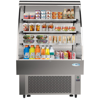 KOOLMORE CDA13C 35 in. Open Air Grab and Go Refrigerator - 13.4 Cu Ft. CDA-13C - CDA13C