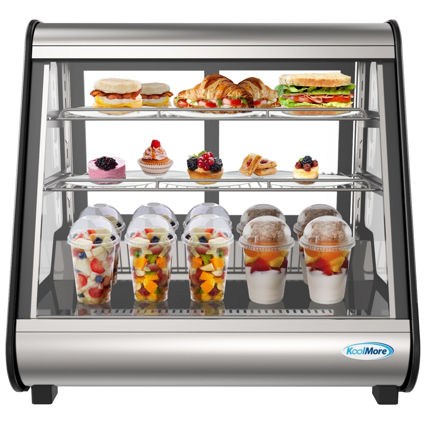 KOOLMORE CDC4CBK 27 in. Countertop Display Refrigerator - 4.6 Cu Ft. CDC-4C-BK - CDC4CBK