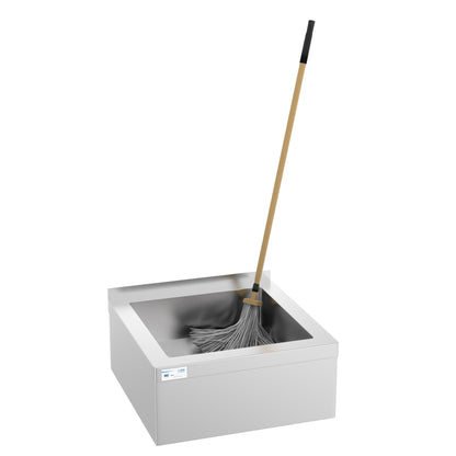 KOOLMORE 13 in. Commercial Floor Mop Sink with Deep Basin, Bowl size 24" x 24" x 13"  - MPS-2424133.