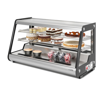 KOOLMORE CDC7CSS 48 in. Countertop Bakery Display Refrigerator in Stainless Steel, 7 cu. ft.  - CDC7CSS