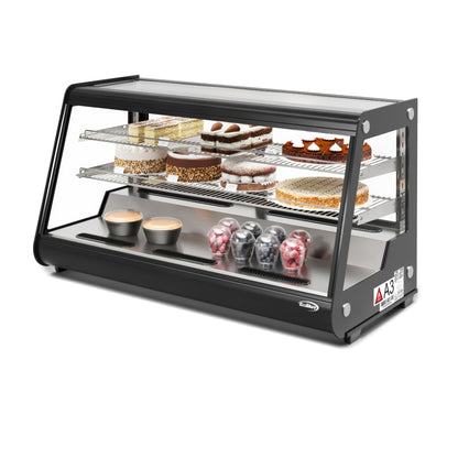 KOOLMORE CDC7CBK 48 in. Countertop Bakery Display Refrigerator in Black, 7 cu. ft.  - CDC7CBK