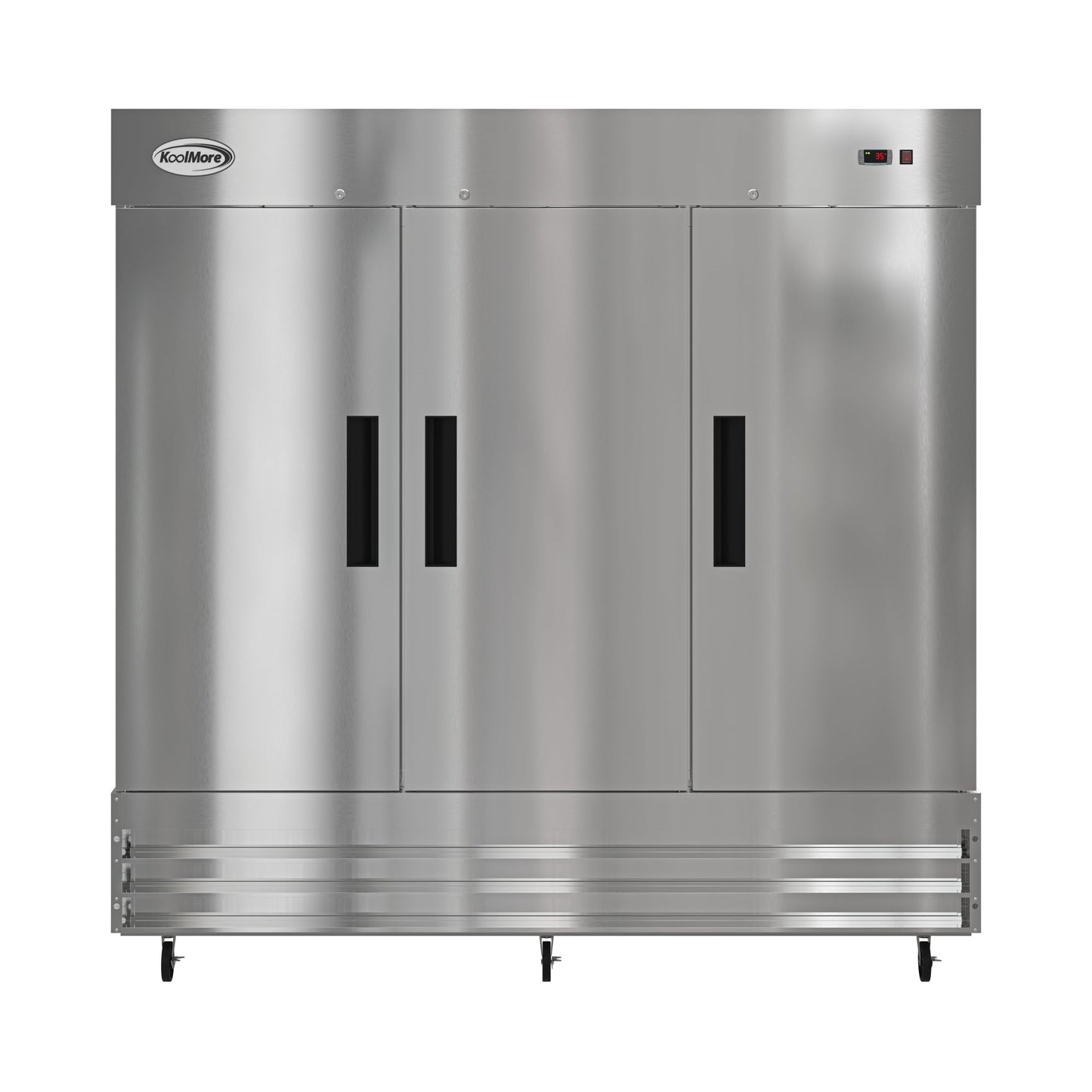 KOOLMORE 80 in. Three Door Commercial Reach In Refrigerator 72 cu. ft.  - RIR-3D-SS