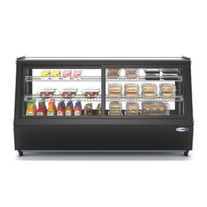 KOOLMORE CDC250BK 48 in. Self-Service Countertop Display Refrigerator in Black (CDC-250-BK) - CDC250BK
