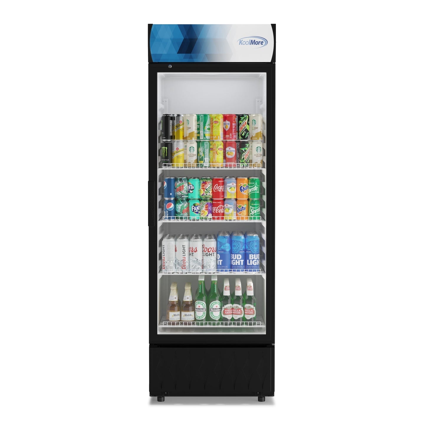 KOOLMORE 24 in. One-Door Merchandiser Refrigerator - 12 Cu. Ft.  - MDR-1GD-12C