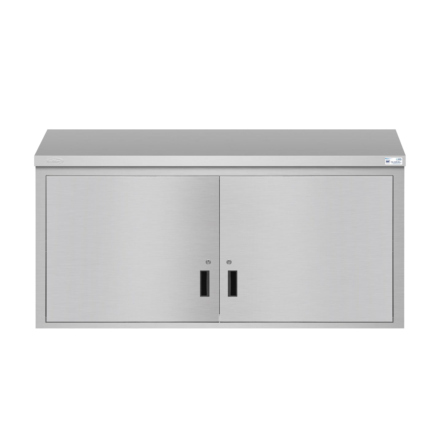 KOOLMORE KMWMC1560S 60 in. Kitchen Wall Cabinet with Hinged Doors and 2 shelves in Stainless-Steel  - KM-WMC-1560-S