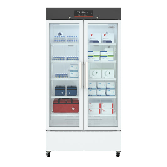 KOOLMORE 27 cu. ft. Medical Vaccine Refrigerator for Pharmacy and Laboratory with Multi-Level Emergency Alarms, UL-Listed in White  - KM-PHR-27C