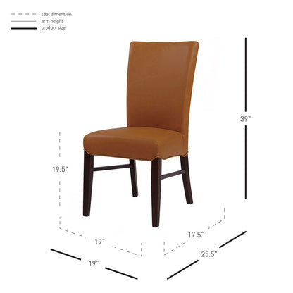 New Pacific Direct Milton Bonded Leather Chair, (Set of 2)  - 268239B-V07
