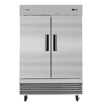 KOOLMORE 54 in. Two-Door Reach-In Refrigerator - 47 Cu Ft.  - RIR-2D-SS