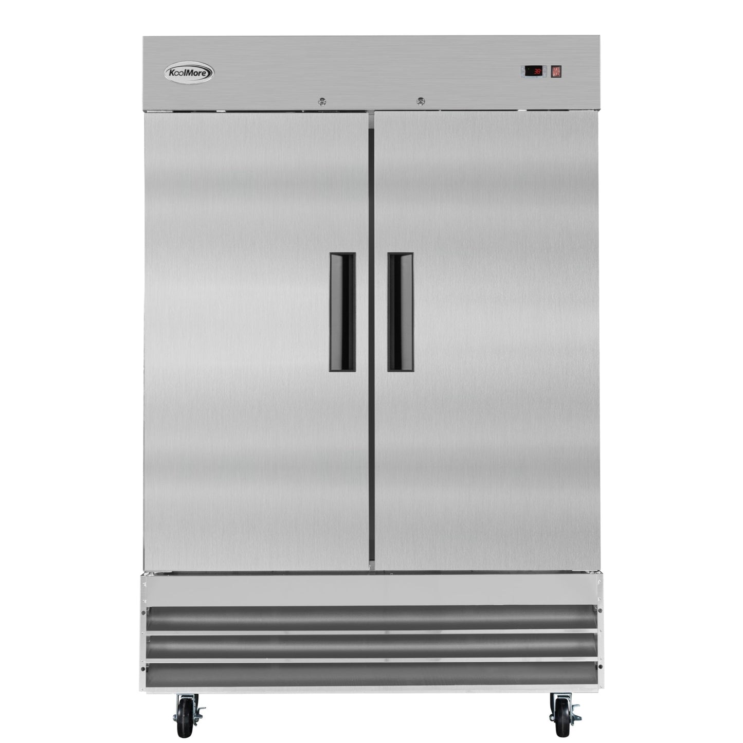 KOOLMORE 54 in. Two-Door Reach-In Refrigerator - 47 Cu Ft.  - RIR-2D-SS