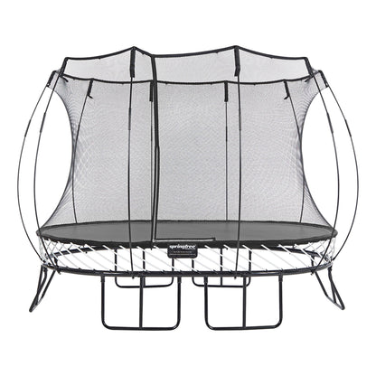 Springfree Trampoline Kids Oval 8 x 11Ft Trampoline & FlexrStep V2 Safety Ladder - 299723