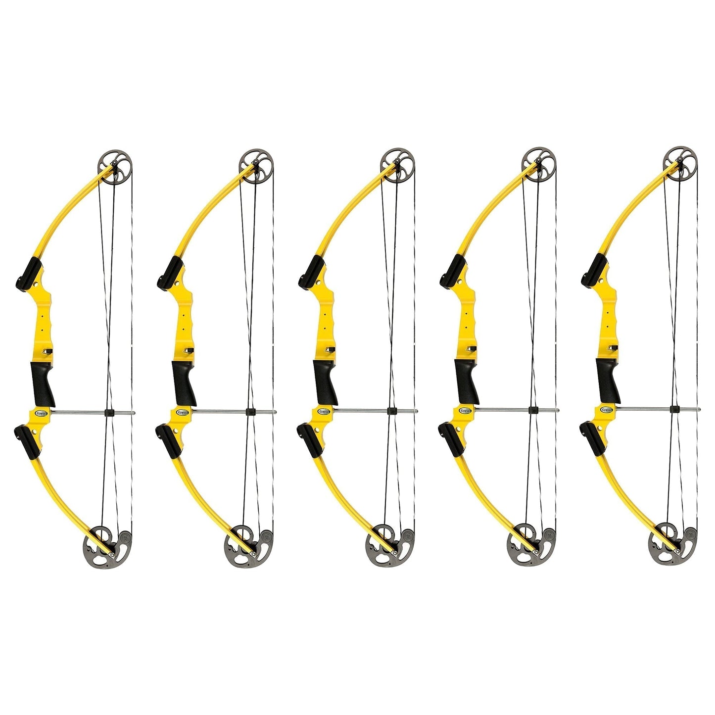 Genesis Archery Original Adjustable Right Handed Compound Bow, Yellow (5 Pack) - 323573