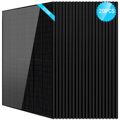 Sungold Power 370W Mono Black PERC Solar Panel UL 61730 - SG-370WMBx2