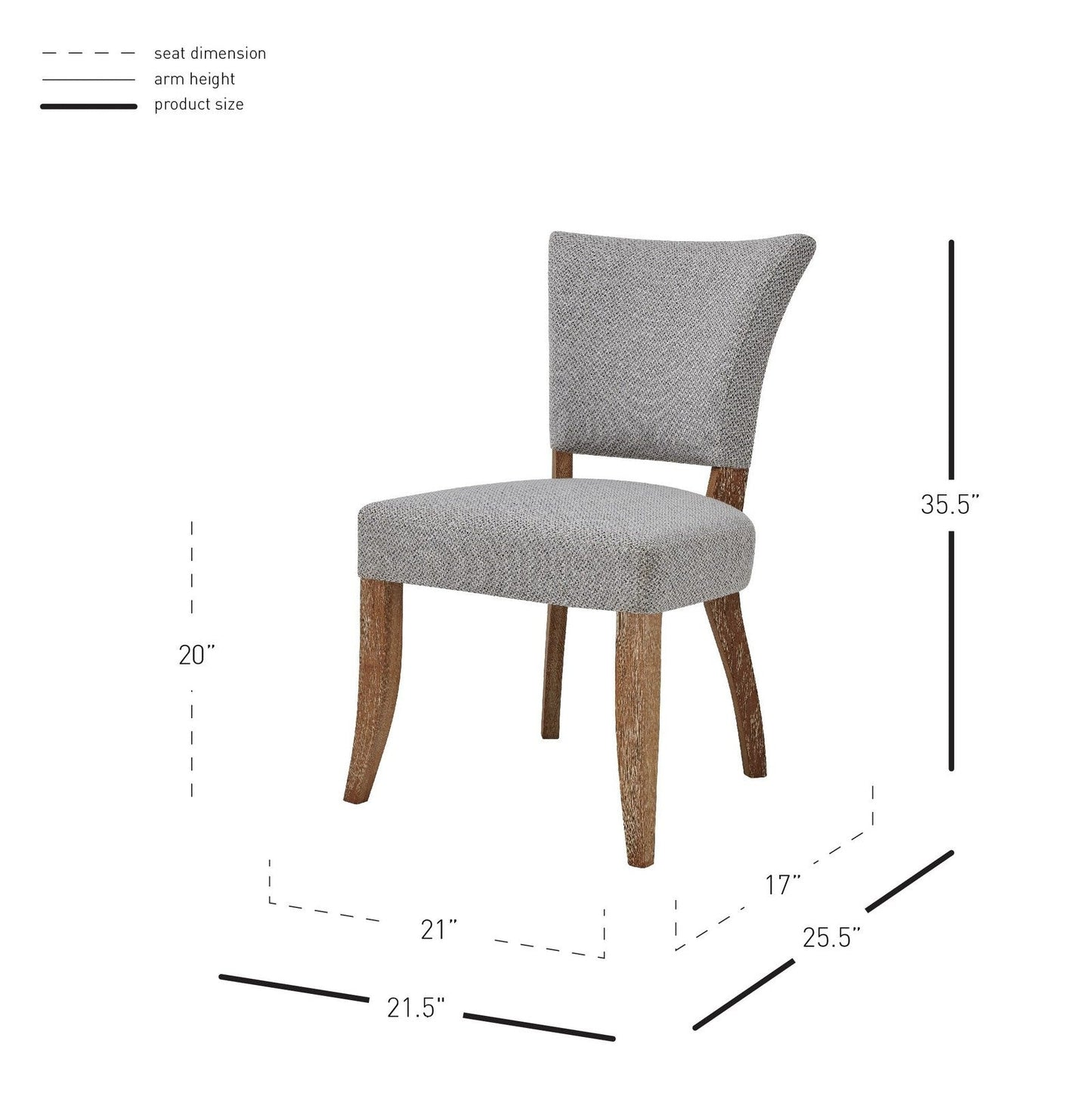 New Pacific Direct Austin Fabric Dining Chair, (Set of 2)  - 3900073-410