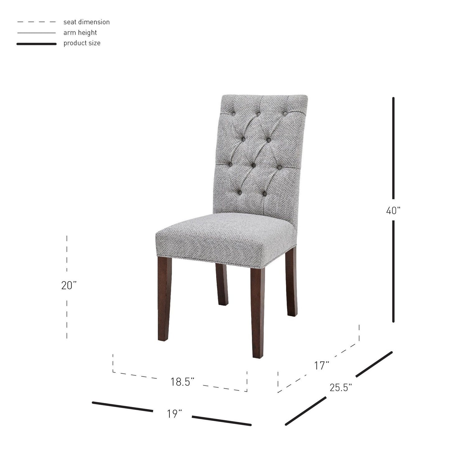 New Pacific Direct Gwendoline Tufted Side Chair, (Set of 2) -  3900074-410
