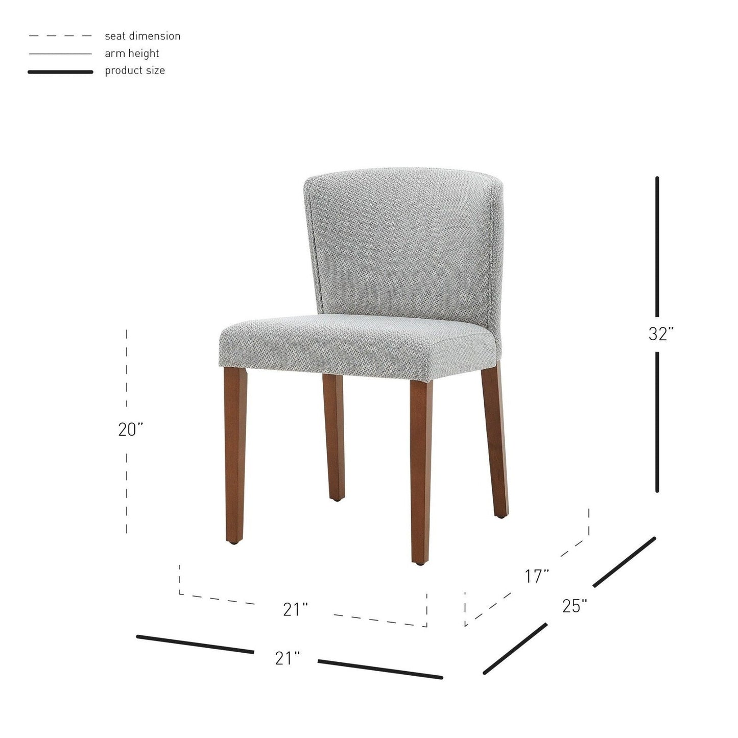 New Pacific Direct Albie KD Fabric Dining Side Chair, (Set of 2) -  3900076-410
