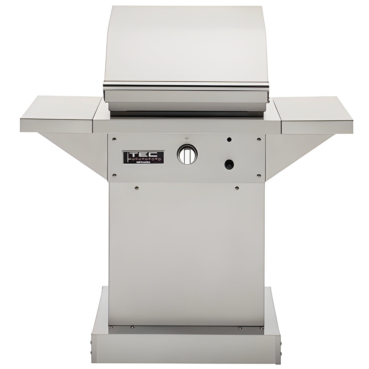 TEC Grills 26" Patio On Stainless Pedestal With Side Shelves (46")  -  PFR1LPPEDS