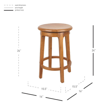 New Pacific Direct Foxy Mindi Swivel Counter Stool 4800001-N - 4800001-N