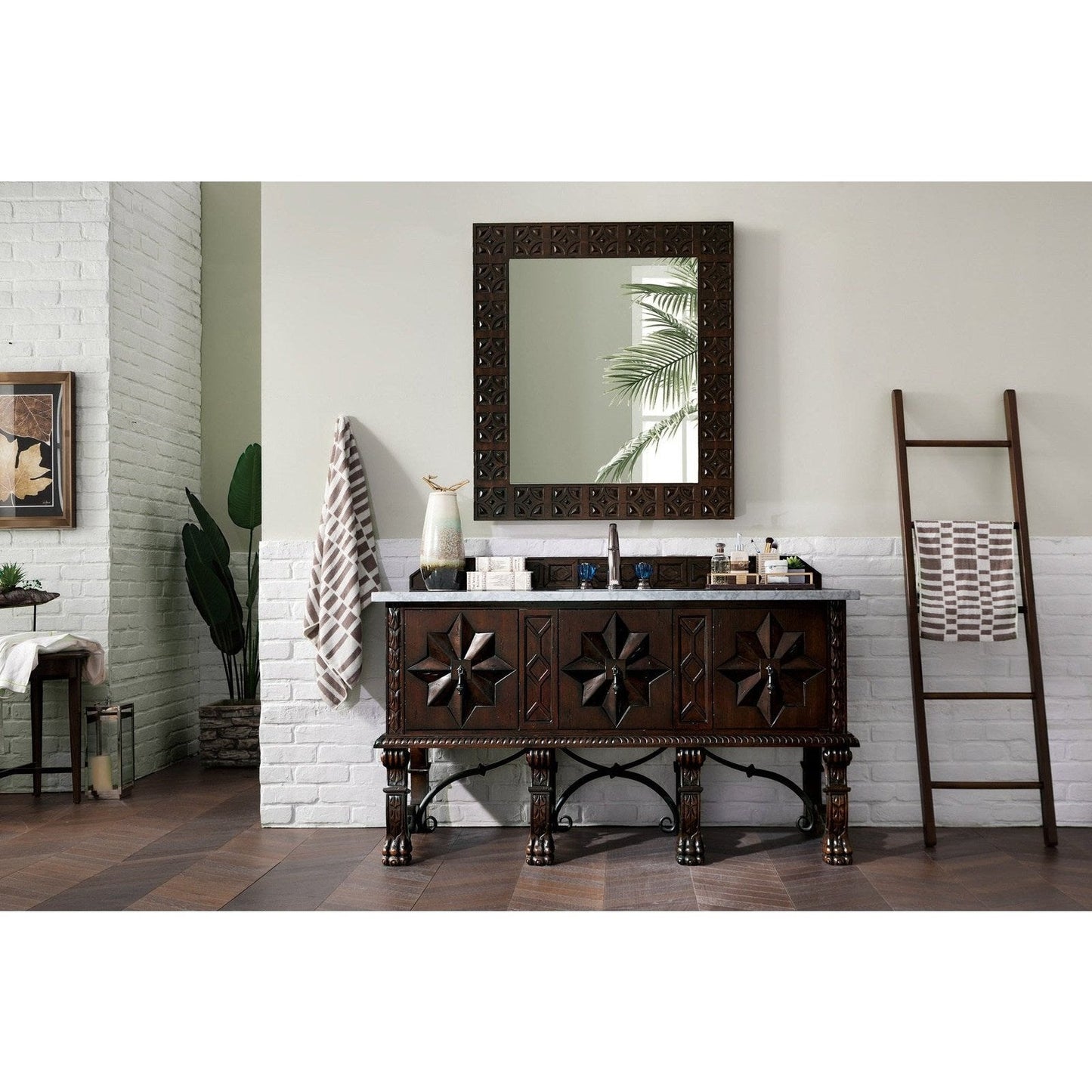 James Martin Vanities Balmoral 60" Single Vanity Cabinet - 150-V60S-ANW-3AF