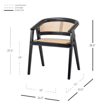 New Pacific Direct Seine Rattan Dining Chair  - 4900020