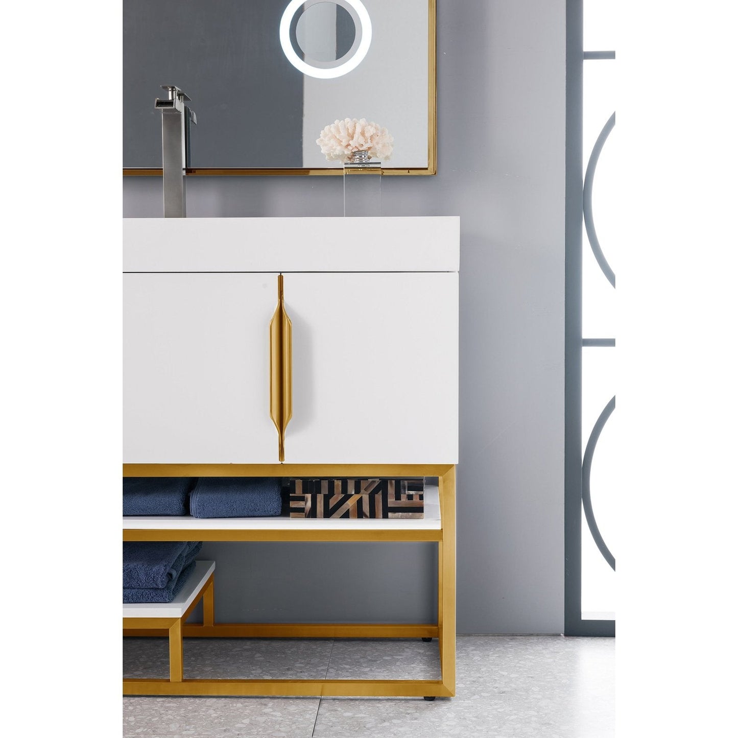 James Martin Vanities Columbia 72" Single Vanity - 388-V72S-AGR-MB-DGG