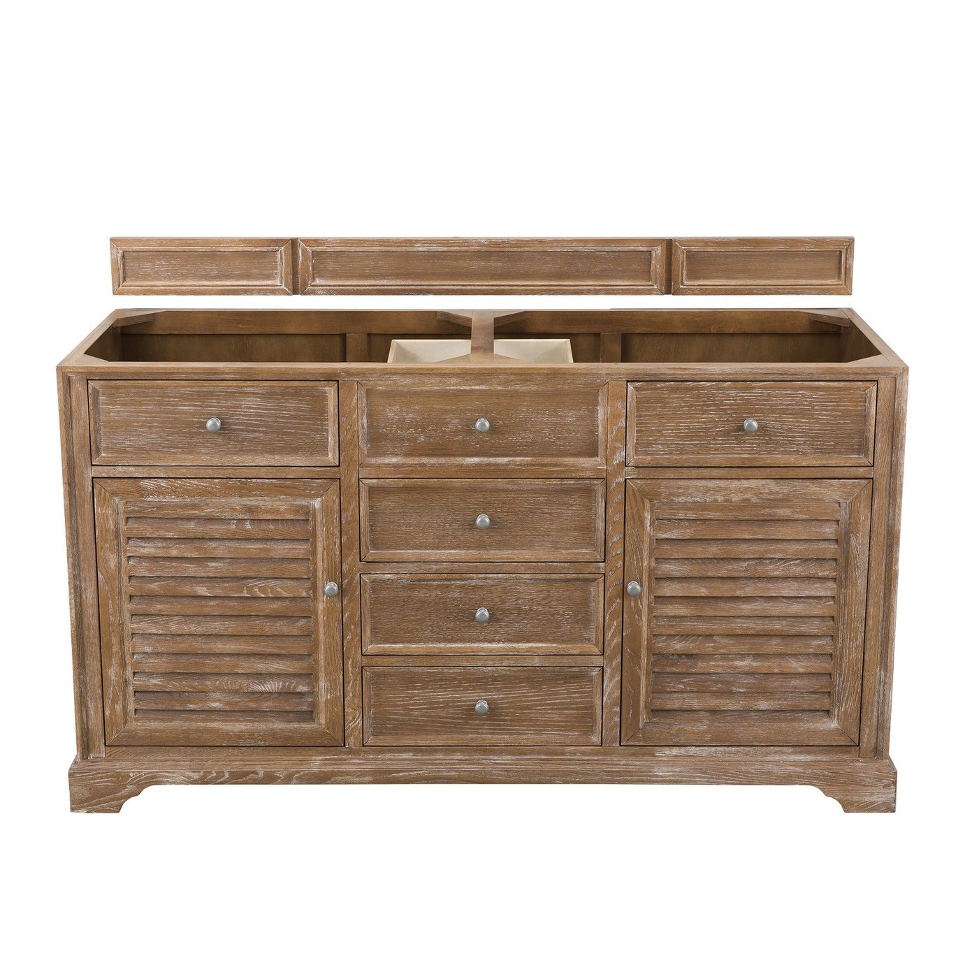 James Martin Vanities Savannah 60" Driftwood Double Vanity - 238-104-5611-3AF