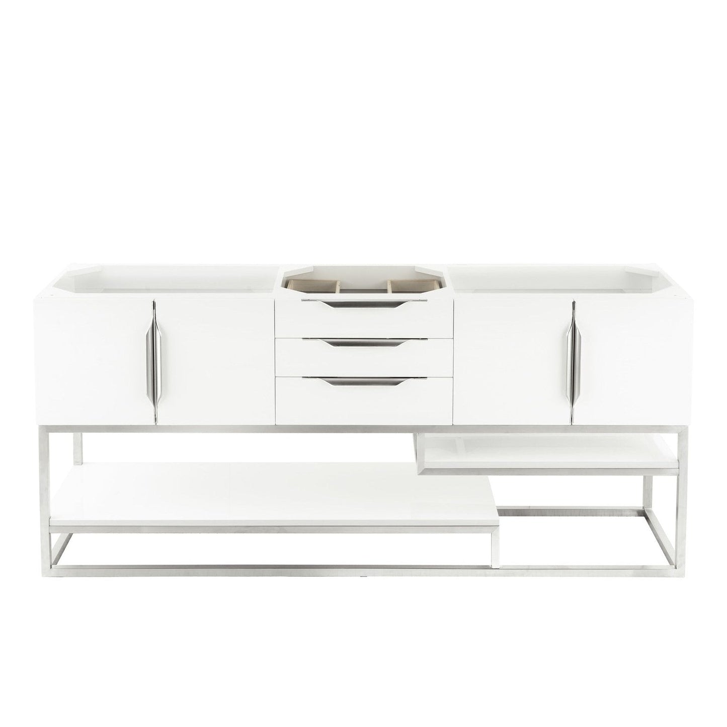 James Martin Vanities Columbia 72" Double Vanity - 388-V72D-AGR-MB-DGG