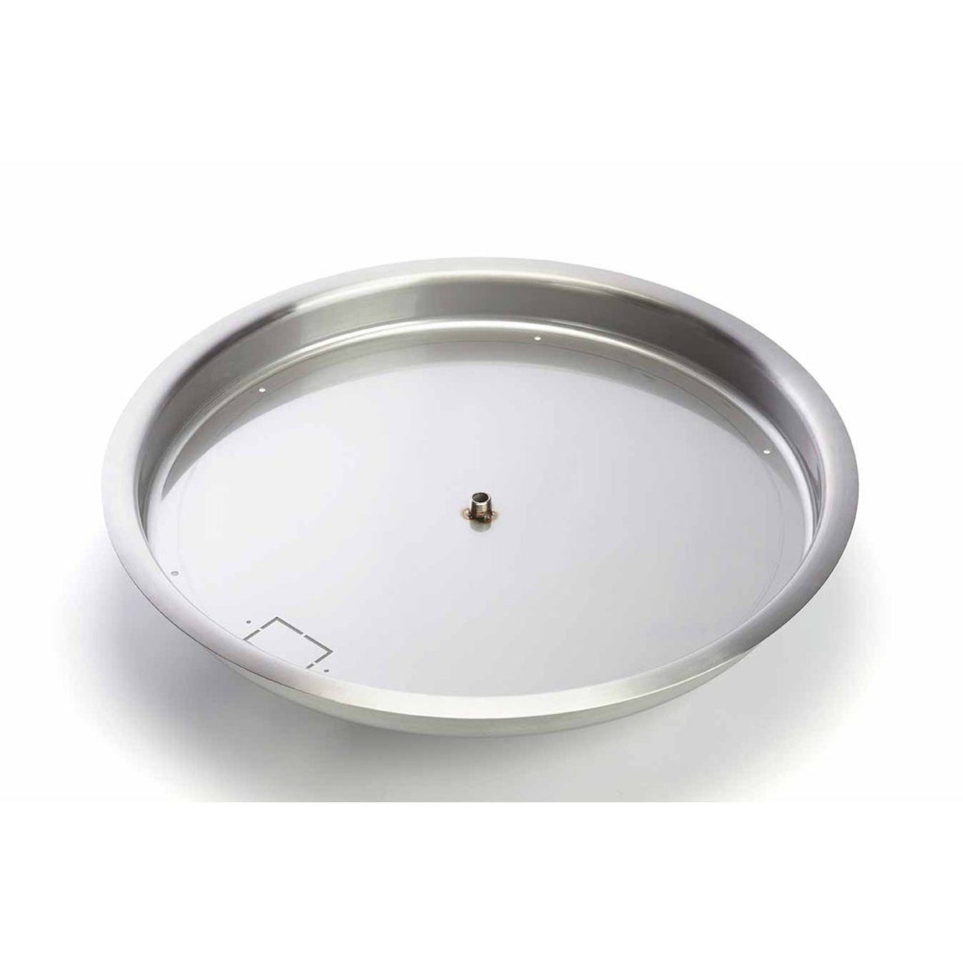 37″ – 42″ Custom Round Flat, Stainless Steel Burner Pan - BPRSS37-42