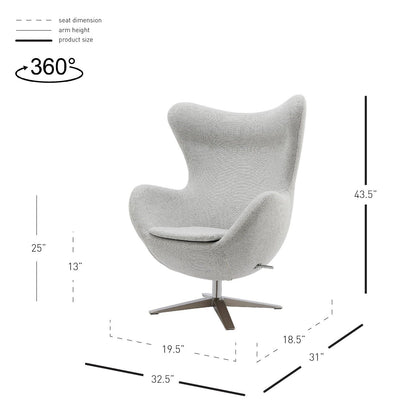 New Pacific Direct Max KD Fabric Swivel Rocker Chair  - 6300063-410