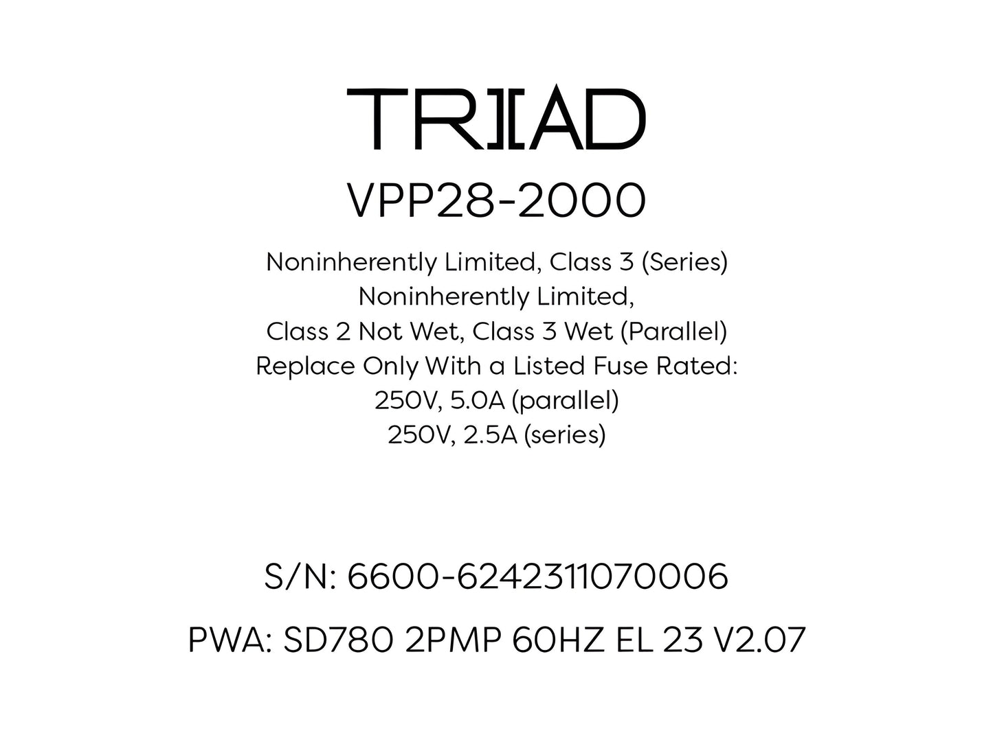 Sundance Spas 6600-624 PWA Control Board 2 Pump 780 Series - 6600-624