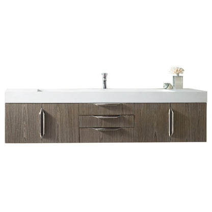 James Martin Vanities Mercer Island 72" Single Vanity - 389-V72S-AGR-G-DGG