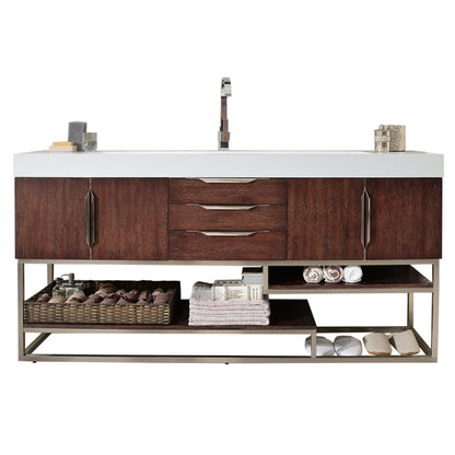 James Martin Vanities Columbia 72" Single Vanity - 388-V72S-AGR-MB-DGG