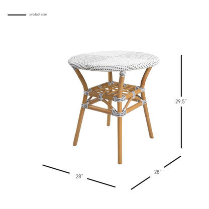 New Pacific Direct Orleans Paris Rattan Bistro Table  - 7400040
