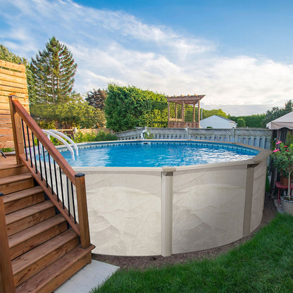 Aquarian Phoenix 21'x52" Round Steel Frame Above Ground Outdoor Pool (For Parts) - 234430