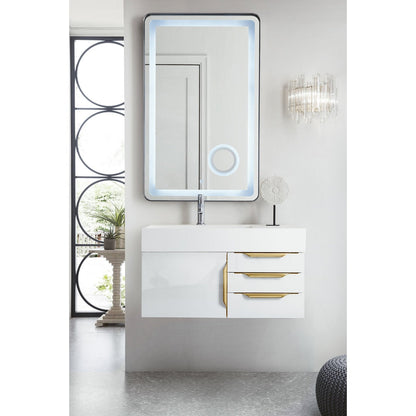 James Martin Vanities Mercer Island 36" Single Vanity - 389-V36-AGR-G-DGG