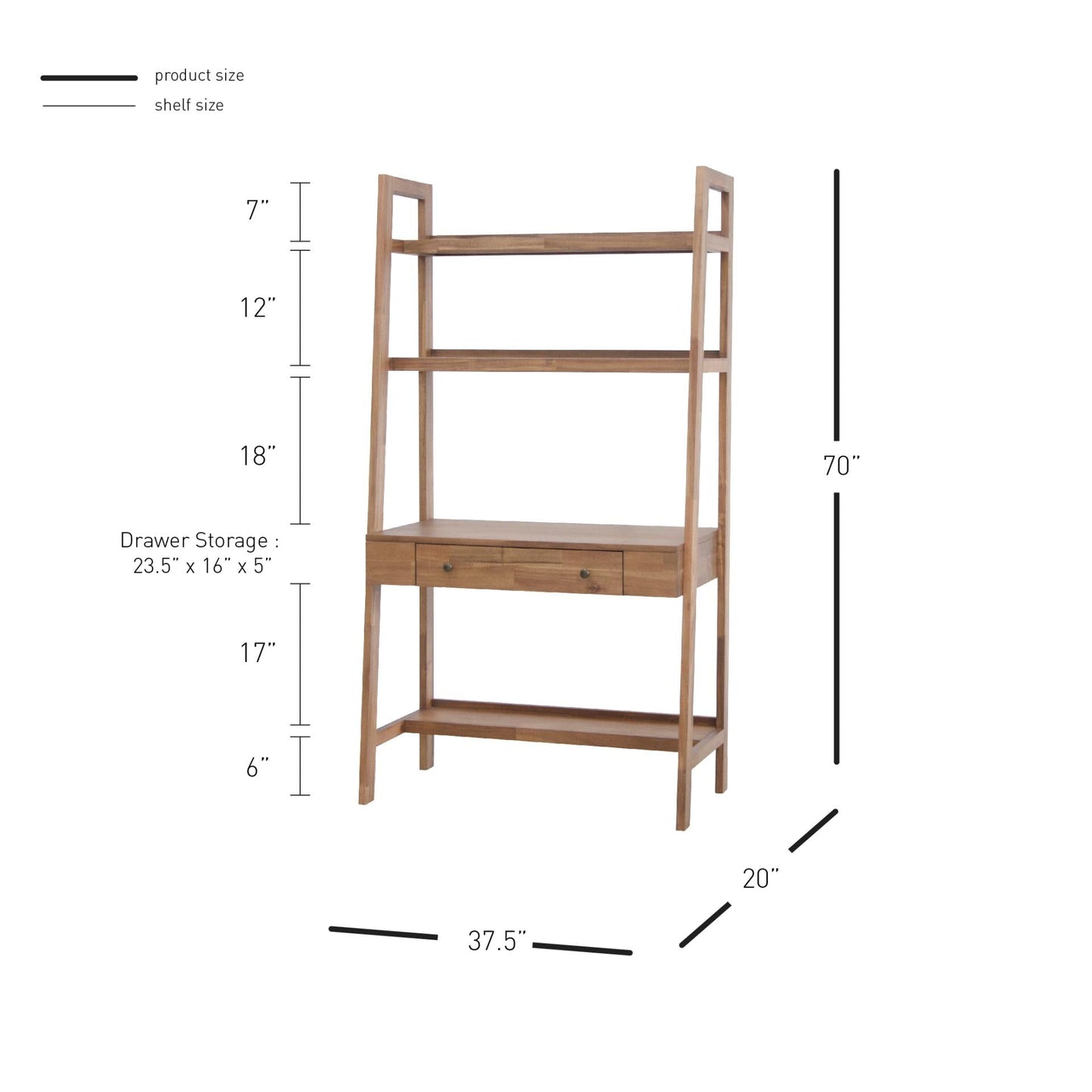 New Pacific Direct Henley Wall Desk -  8000070