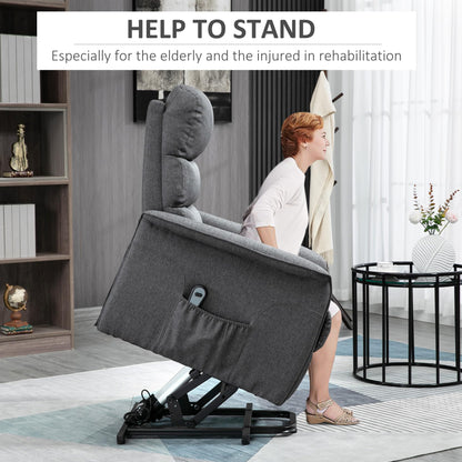 HOMCOM Power Lift Recliner Chair for Elderly – B07Y99CJJF-1